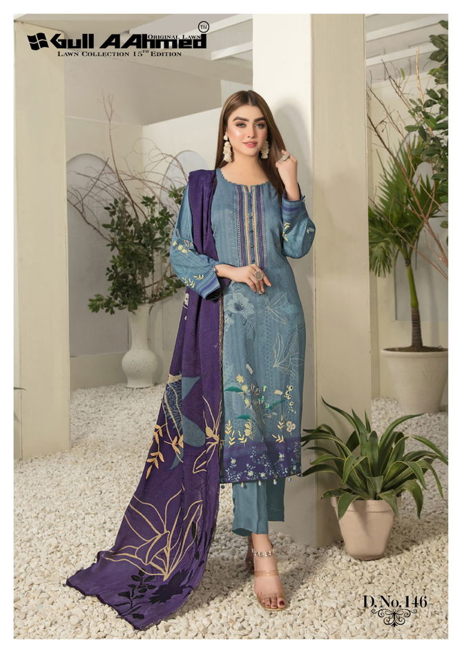 Gull A Ahmed Vol 15 Karachi Cotton Dress Material Catalog
